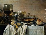 Pieter Claesz Famous Paintings - Still Life with Fish